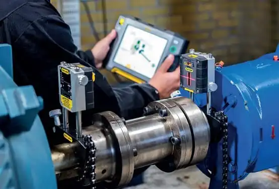 Medición de vibraciones en equipo industrial